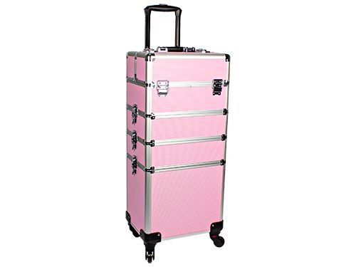 Beauty Trolley CASSANDRA Aluminium pink