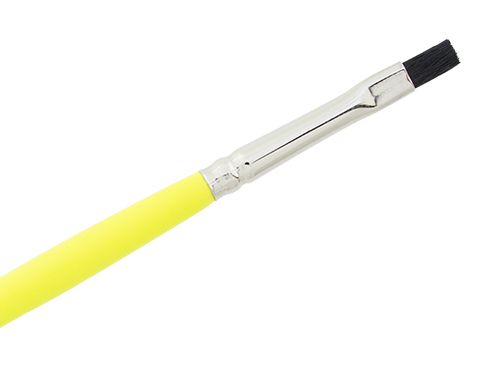 Gel Brush #4 OxHair Flat neon yellow