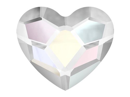 Swarovski® Crystal Heart crystal aurore boreale 6.0mm