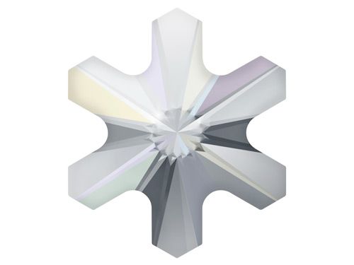 Swarovski® Crystal Rivoli Snowflake crystal aurore boreale 5.0mm