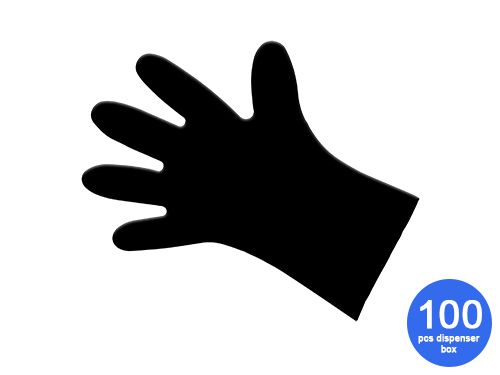 100 Vitril Gloves M black
