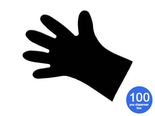 100 Vitril Gloves L black