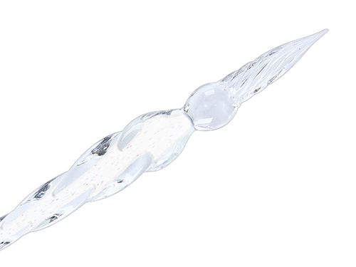 Crystal Glass Feather Brush clear