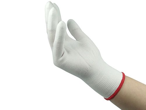 Naildesign Gloves S white 1 pair