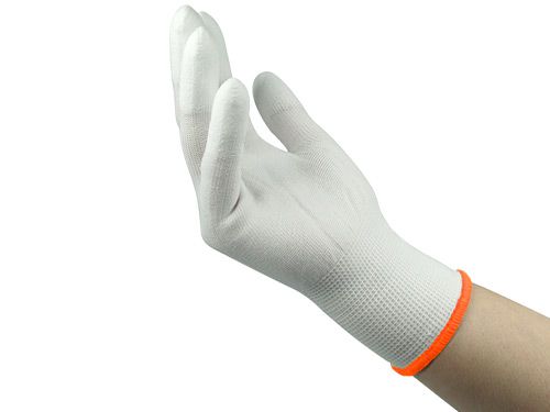Naildesign Gloves M white 1 pair